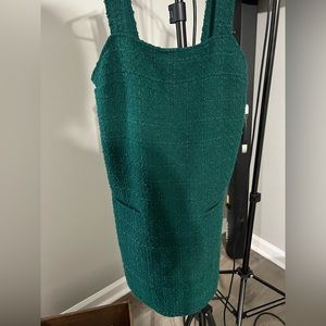 Green tweed dress - Abercrombie & Fitch